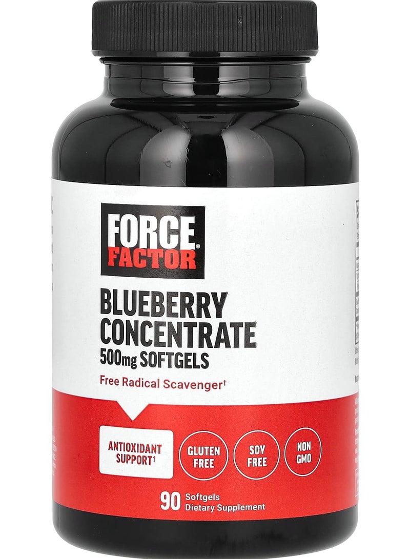 Force Factor Blueberry Concentrate 500 mg 90 Softgels