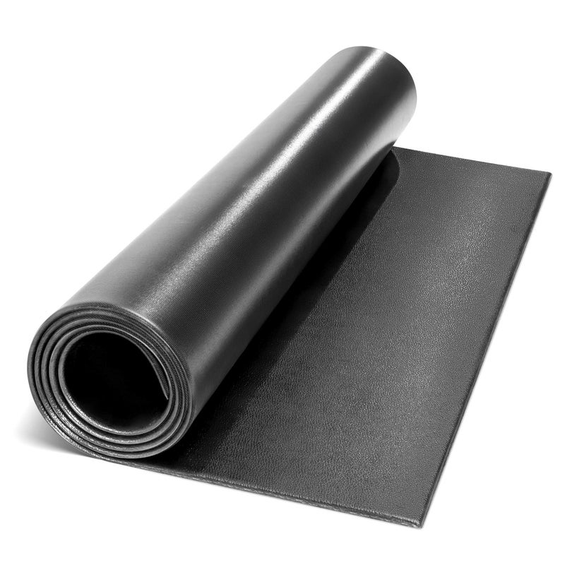 Marcy Fitness Equipment Mat and Floor Protector for Treadmills, Exercise Bikes, and Accessories Mat-366 (78" x 36" x 0.25" Thickness) , Black - Image 1