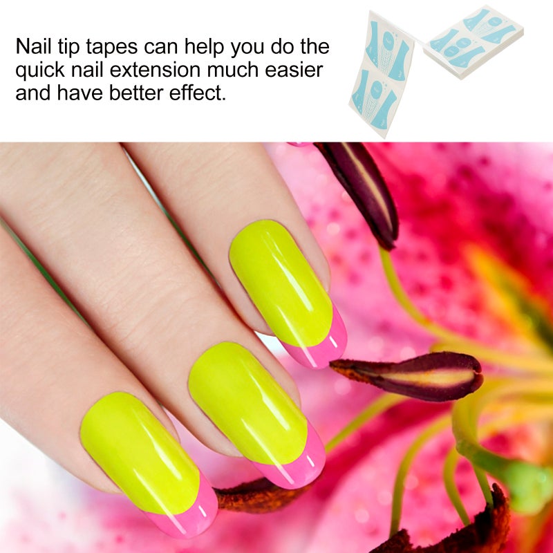 100 Sheets Nail Art Extension Guide Decal Manicure Guide Form DIY Nail Tool - Image 3
