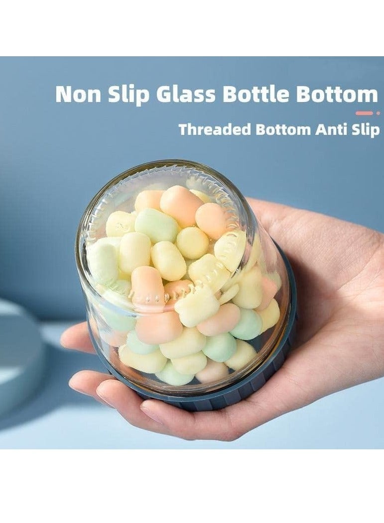 KASTWAVE 4-Pack 9.2oz Glass Jar with Screw Lid Leakproof Overnight Oats Container, Reusable Breakfast Jars, for Cereals Milk Fruit Condiment Dressing - Image 4