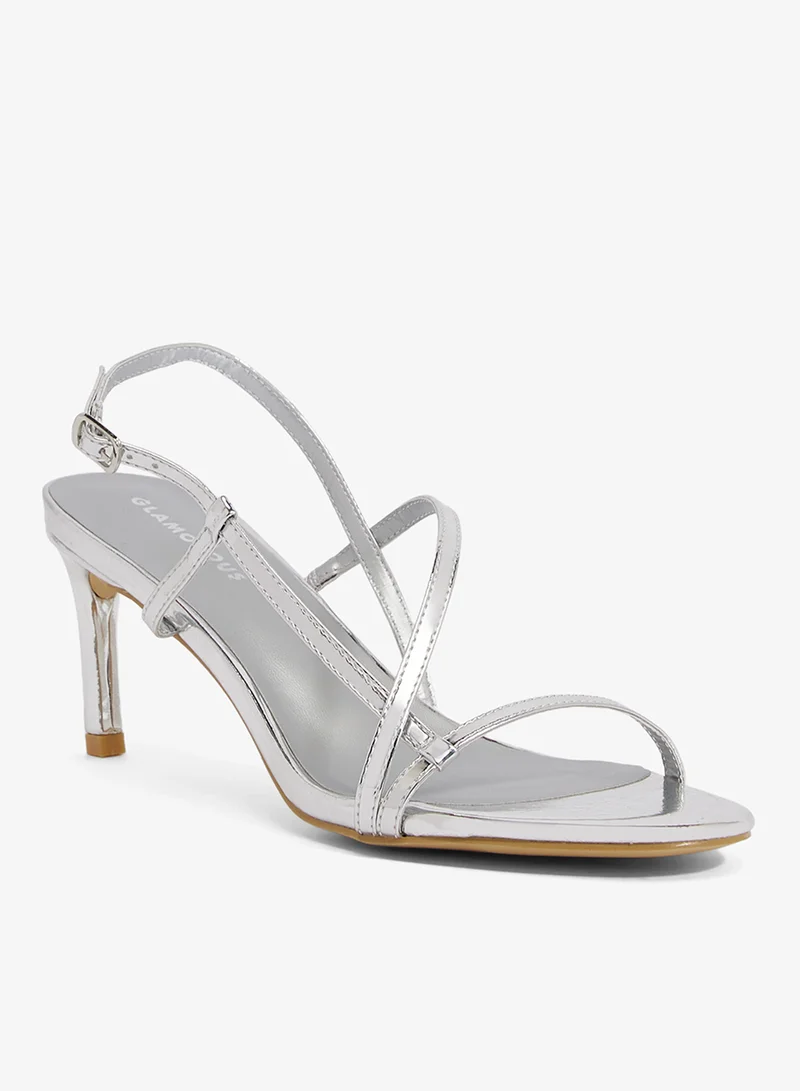 GLAMOROUS Casual Slingback Heeled Sandals