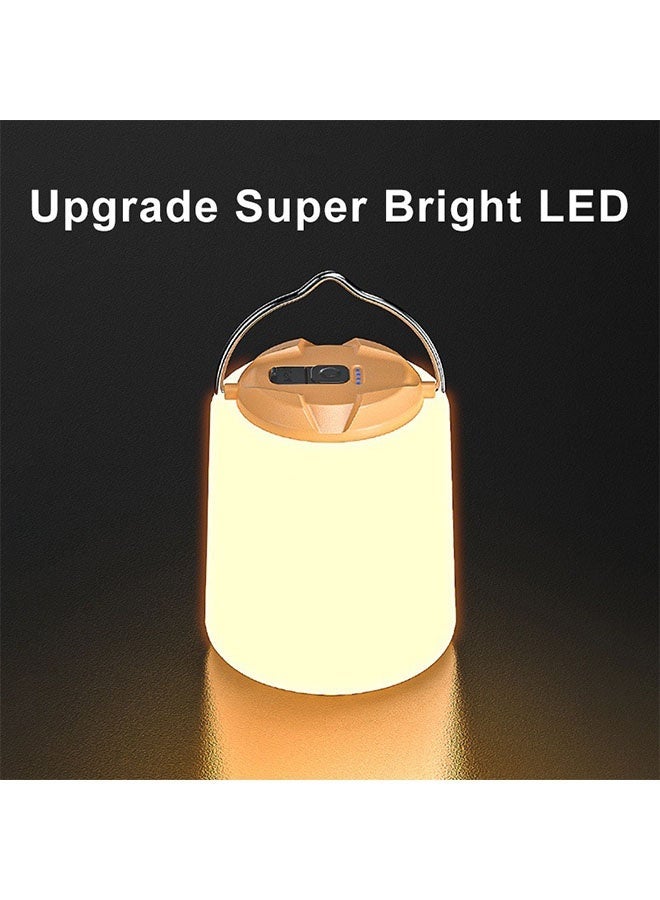 SMILING SHARK LED Camping Lantern, Mini Camp Lamp Warm Light Rechargeable & Portable Dimmable Waterproof Tent Lamp for Adults & Kids Camping Fishing Hiking Emergency, LED-Camping-Lantern-Mini-Tent - Image 4