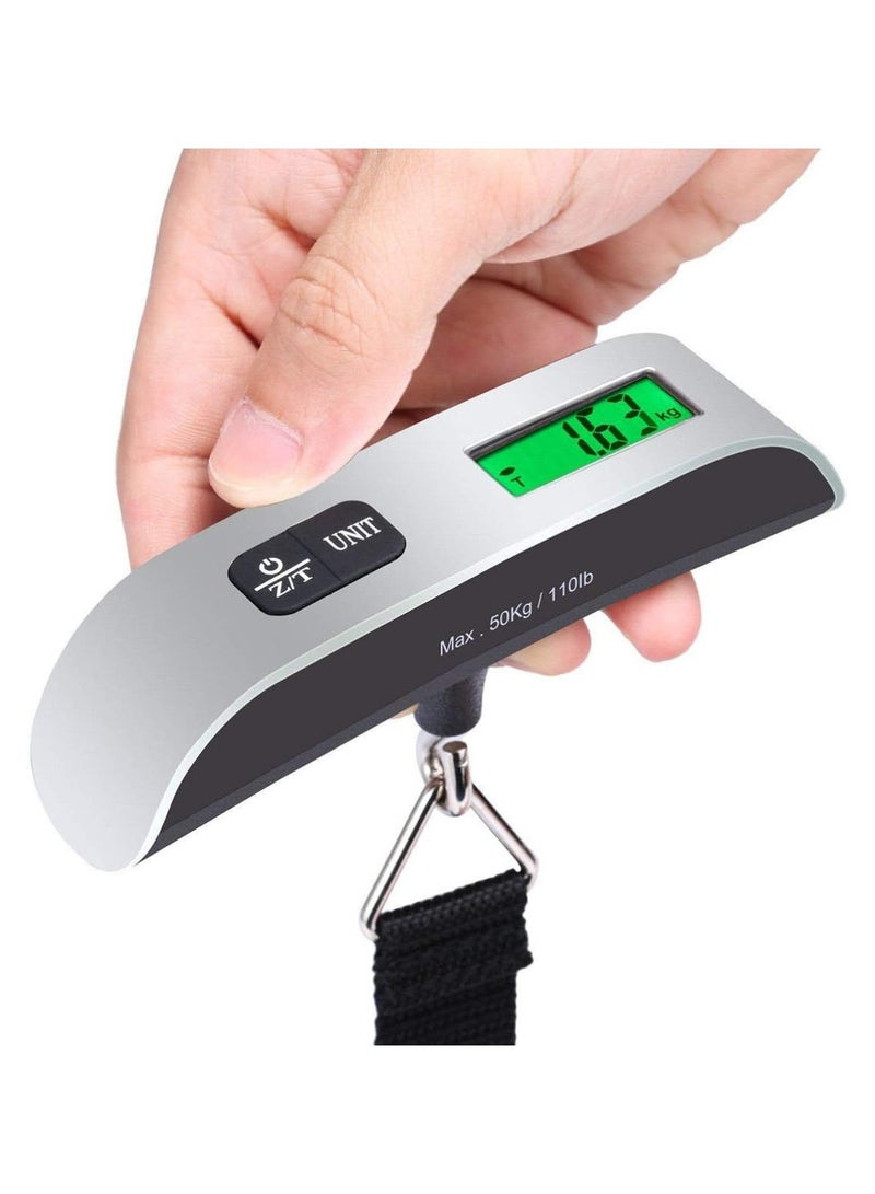 Generic Portable Digital Luggage Scale 50kg/110lb – Backlit LCD Display – Travel Handheld Baggage Weight Scale with Strong Strap - Image 4