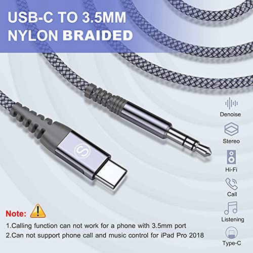 sweguard USB Type C to 3.5mm Audio Aux Cable 4ft for iPhone 16 USB C to 3.5mm Car Stereo Speaker Aux Cord for iPhone 15 16 Pro Max Plus MacBook iPad Pro,Samsung Galaxy S24 S23 S22 S21 S20 Note Pixel LG Moto - Image 5