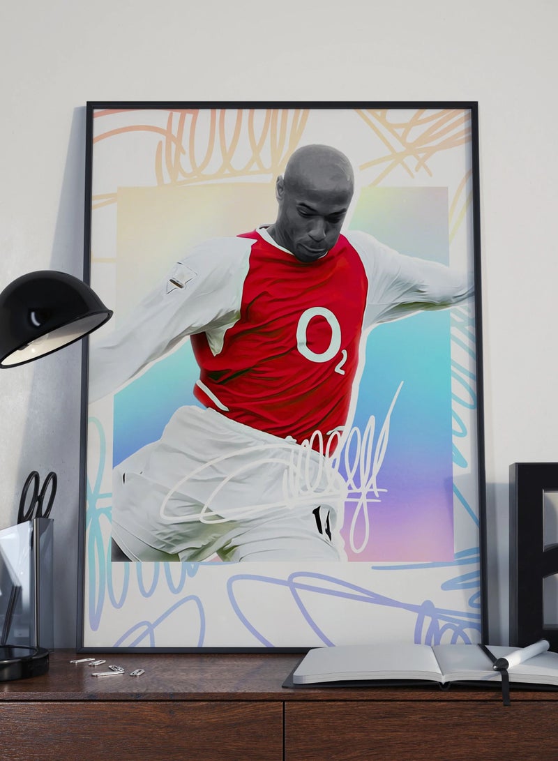 Boomah Accessories Thierry Henry Arsenal Poster With Frame 30x40 cm