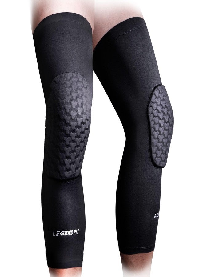 Legendfit Basketball Long Knee Pads Compression Leg Sleeves Protector - Image 1