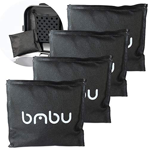 BMBU Bamboo Charcoal Deodorizer Bag for Litter Disposal Box/Diaper Pails (4 Pack) - Replacement Inserts for PetFushion Portable Cat Litter Disposal - Absorb and Eliminate Odors/Smells - Image 1