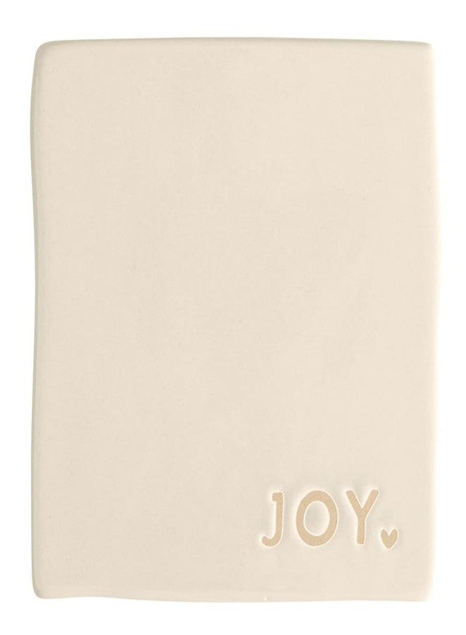 Santa Barbara Design Studio Ceramic Christmas Coasters - Holiday Table Décor, Set of 4, Joy Love Drink Be Merry - Image 2