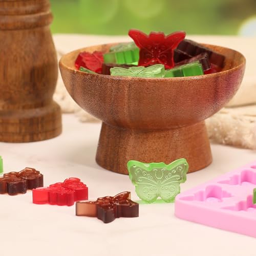 Amyandone Butterfly Mold, 72 Cavities Mini Butterflies Silicone Molds for Chocolate Candy Gummy, Food Grade Small Silicone Butterfly Molds for Homemade Cake Decorations/Snack Biscuits - Image 2