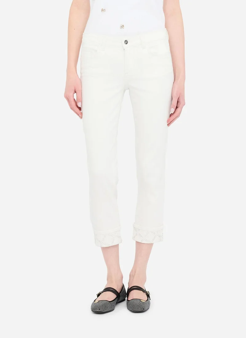Liu Jo Skinny trousers with rhinestones