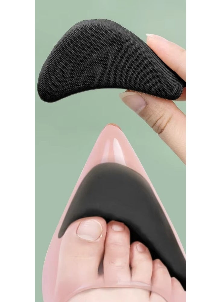 قطعتان من وسادات إسفنجية للقدم الأمامية للنساء، مناسبة للأحذية ذات الكعب العالي، وسادات نصف إسفنجية للقدم، وسادات مضادة للألم (أسود) - Image 2