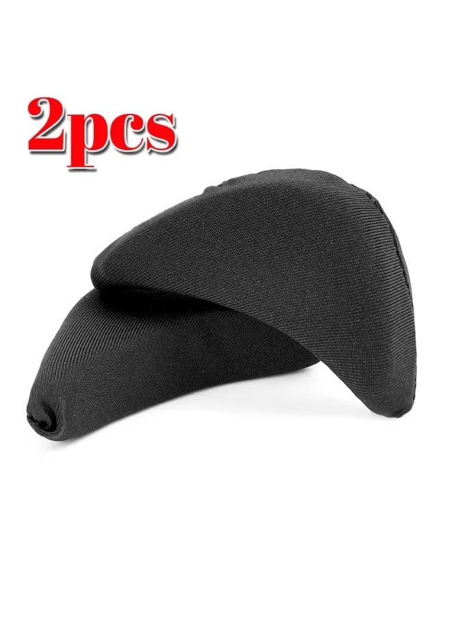 قطعتان من وسادات إسفنجية للقدم الأمامية للنساء، مناسبة للأحذية ذات الكعب العالي، وسادات نصف إسفنجية للقدم، وسادات مضادة للألم (أسود) - Image 5