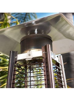 Wmlamz Propane Pyramid Patio Heater Square Shield, Replacement Top 4-Sided Reflector For Glass Tube Heaters  - Image 2