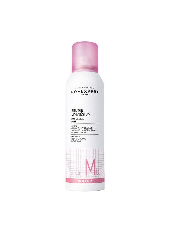 Novexpert Magnesium Mist Hydrating Facial Spray Treatment Soothing And Refreshing Spritz Of Moisture For Face Revitalize Your Skin In Seconds Protective Formula For All Day Comfort 5 Oz  - Image 1