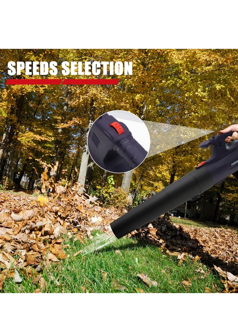 makute 3800W High Power Electric Leaf Blower Multifunctional for Lawn Care Blowing and Yard Cleaning blowing off leaves and debris from lawn, driveway, and patio. PB111  - Image 3