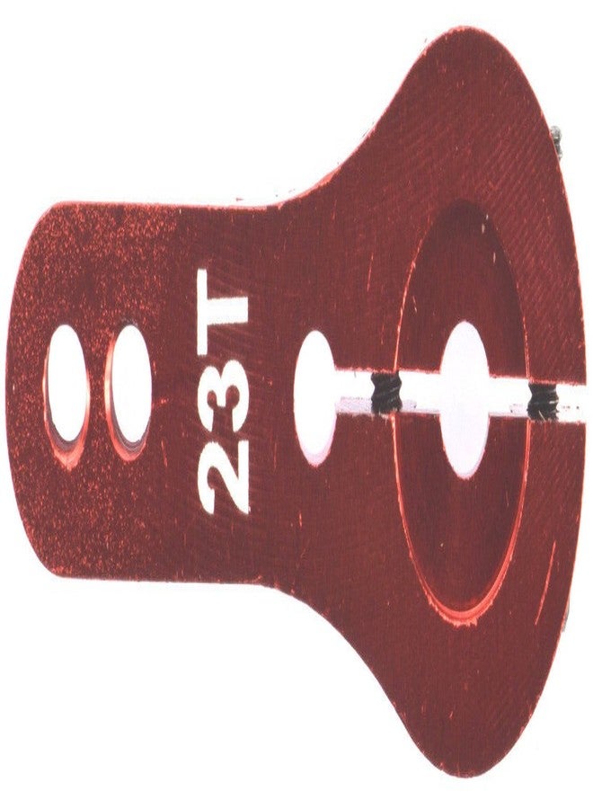 Apex RC Products 23T for JR/Airtronics/KO Red Aluminum Dual Clamping Servo Horn - 2 Pack #8006 - Image 2