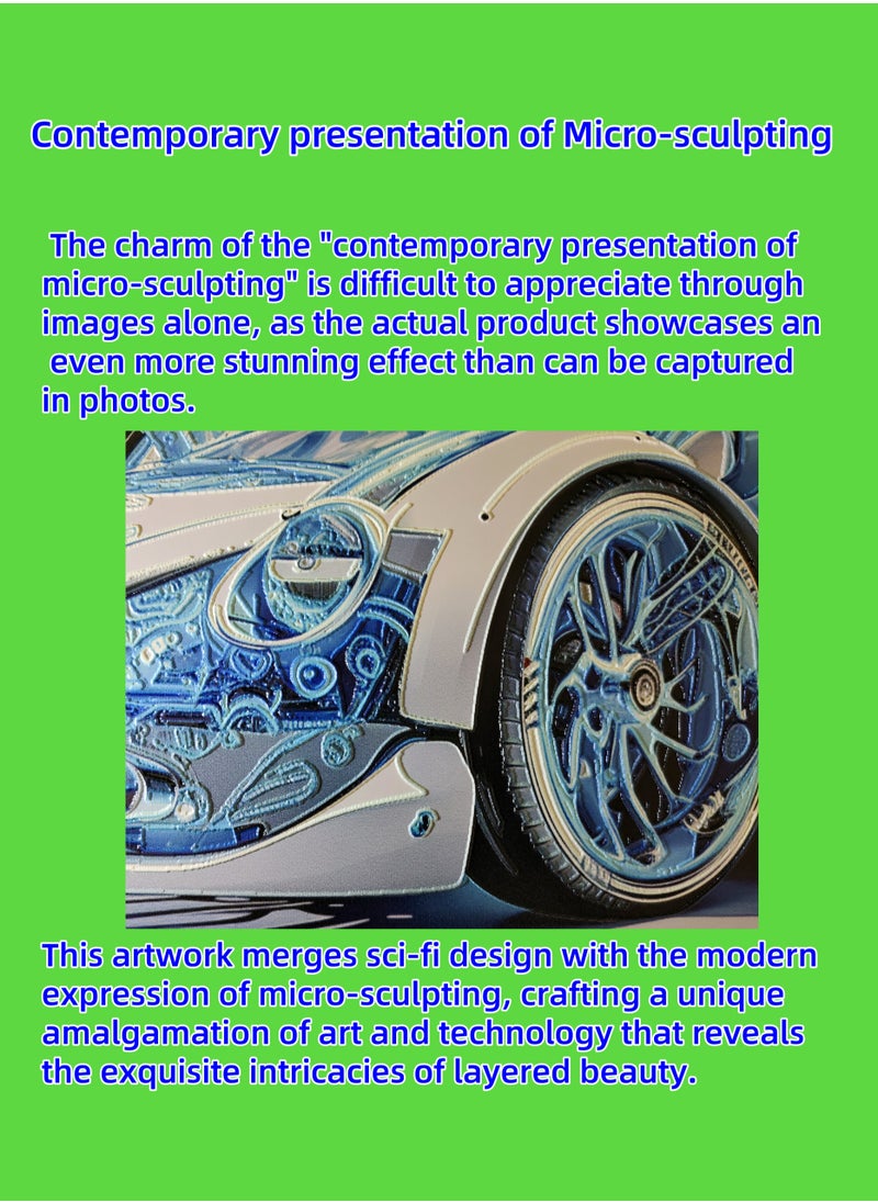 Generic - Painting - "CAR 027" by CHEN GUAN HONG: Future Sect Digital Art Creation, Sci-Fi Modern Artistic Design, Contemporary Presentation of Micro-Sculpting. This work is currently available exclusively on Platform "Noon";The following themes are related to the works: Artwork,Decorative Painting ,Modern Artwork,Abstract Paintings,Wall Art ,Interior Decoration,Home Decor,Classic Decor,Custom Painting,Office design,Commercial design,Model home design,Clubhouse interior design,Furniture design,Landscape design,Architecture design,Soft decoration,Molding,Villa design,Decorating,Interior Design,Residential Interior Design,Commercial Decorating,Budget-Friendly Decor Ideas,Modern Home Decor Trends,Vintage Decor Inspirations,Small Space Solutions,City-Specific Interior Designers,Tips for Maximizing Small Living Spaces,Latest Trends in Home Decor for 2025. - Image 1