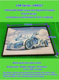Painting - "CAR 027" by CHEN GUAN HONG: Future Sect Digital Art Creation, Sci-Fi Modern Artistic Design, Contemporary Presentation of Micro-Sculpting. This work is currently available exclusively on Platform "Noon";The following themes are related to the works: Artwork,Decorative Painting ,Modern Artwork,Abstract Paintings,Wall Art ,Interior Decoration,Home Decor,Classic Decor,Custom Painting,Office design,Commercial design,Model home design,Clubhouse interior design,Furniture design,Landscape design,Architecture design,Soft decoration,Molding,Villa design,Decorating,Interior Design,Residential Interior Design,Commercial Decorating,Budget-Friendly Decor Ideas,Modern Home Decor Trends,Vintage Decor Inspirations,Small Space Solutions,City-Specific Interior Designers,Tips for Maximizing Small Living Spaces,Latest Trends in Home Decor for 2025.
