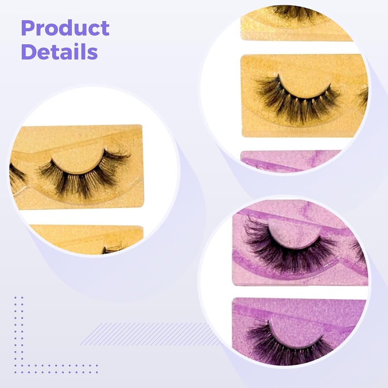 30 Pairs 6D Volume False Eyelashes, Faux Mink For A Natural Look, Individual Storage Design, Available In Gold Blue Silver - Image 5