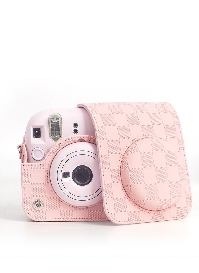 Generic Instant Camera Case Bag With Strap For Fujifilm Instax Mini 12 Pink  - Image 1
