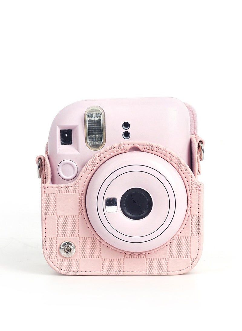 Generic Instant Camera Case Bag With Strap For Fujifilm Instax Mini 12 Pink  - Image 3