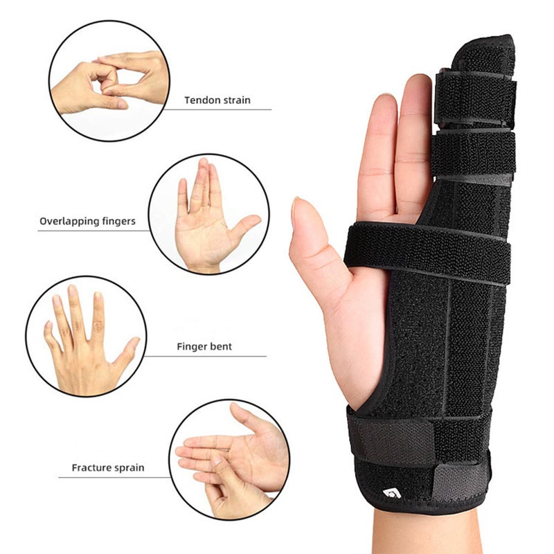 1pc Two Finger Splint Finger Brace Support for Finger Arthritis Tendonitis Pain Relief - Image 4