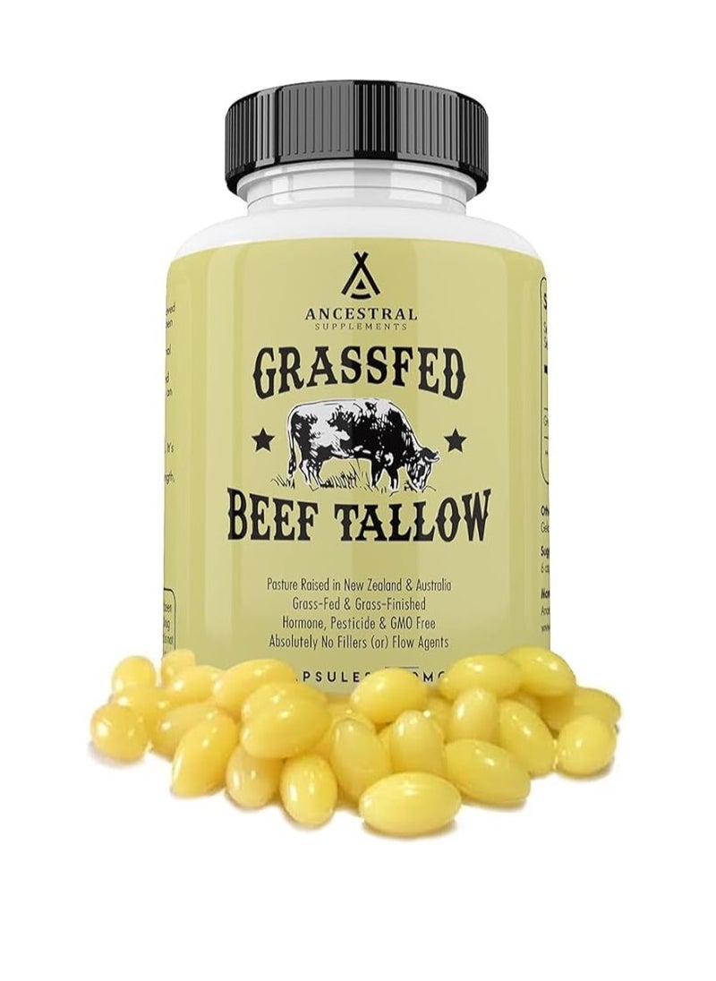 Ancestral Supplements Grass Fed Beef Tallow 3000mg 180 Capsules  - Image 1