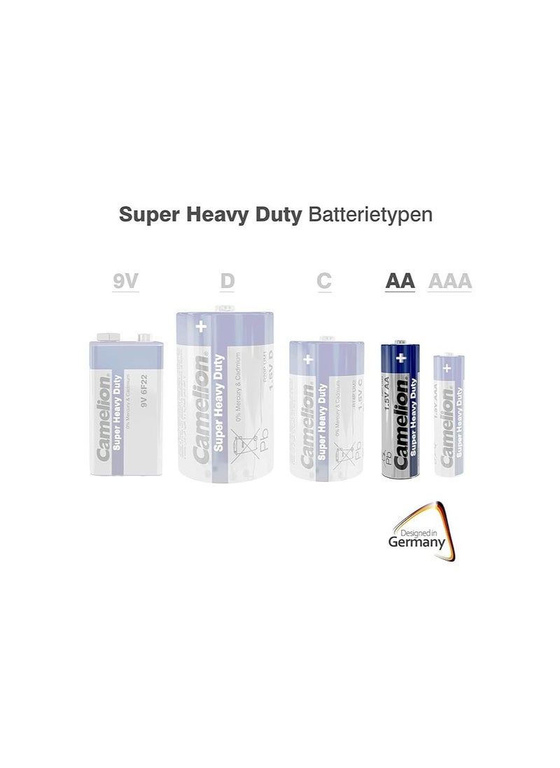 Camelion Camelion AA Super Heavy Duty Zinc-Carbon Batteries - 4+2 Free Pack  - Image 5