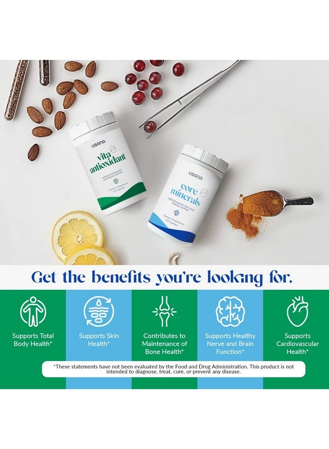 أوسانا USANA CellSentials - معادن أساسية ومضادات أكسدة حيوية بتقنية InCelligence لدعم صحة الجسم بالكامل* - 112 قرصًا في العبوة - إمداد لمدة 28 يومًا - Image 4