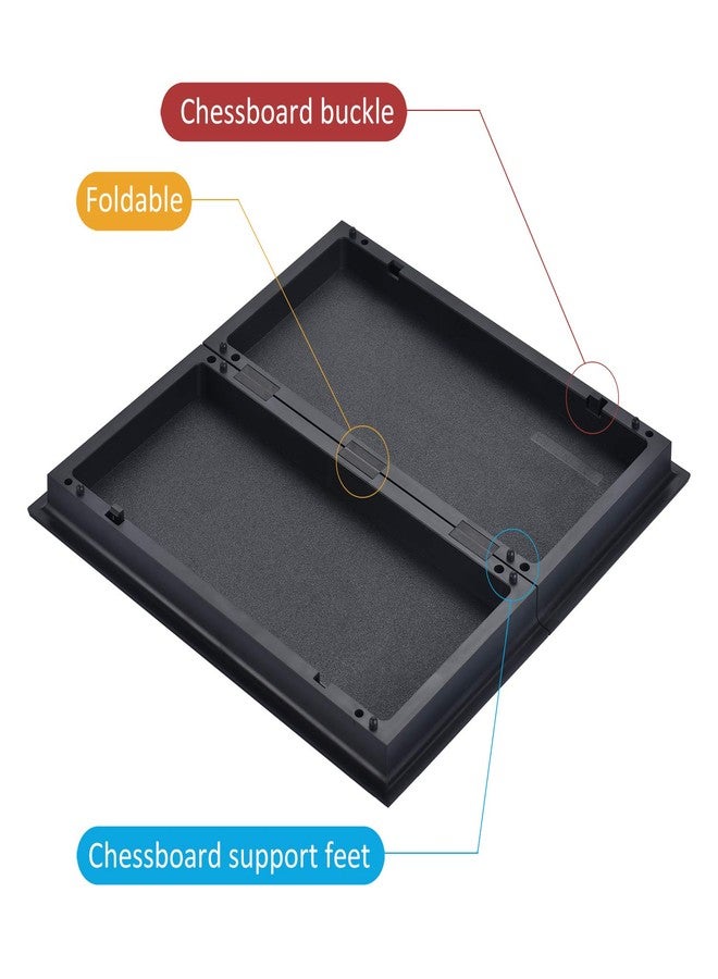 Quadpro Magnetic Ludo Board Game Set with Folding Board Classic Travel Games for Kids and Adults - 9.84 Inches - Image 4