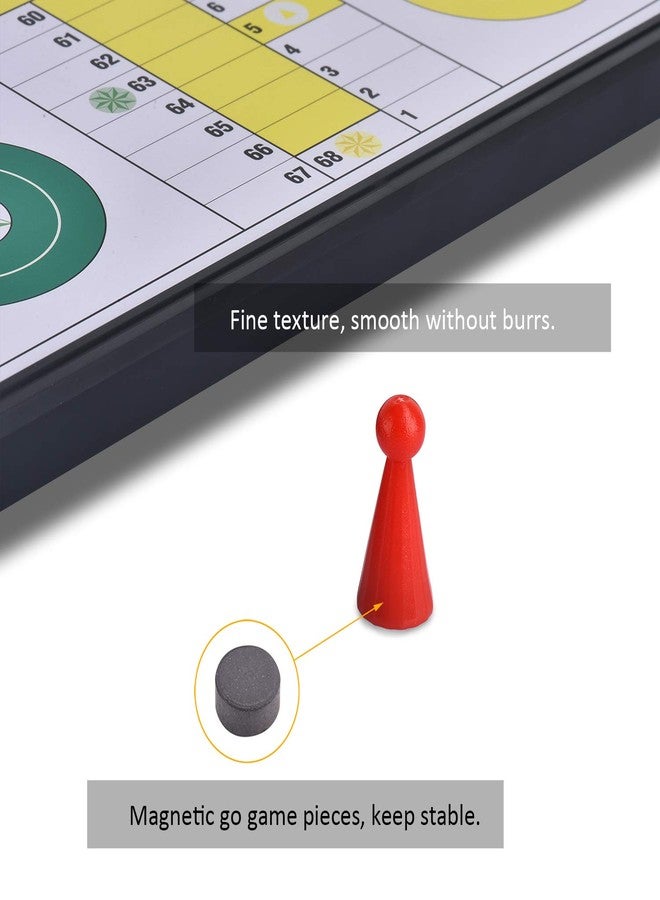 Quadpro Magnetic Ludo Board Game Set with Folding Board Classic Travel Games for Kids and Adults - 9.84 Inches - Image 5