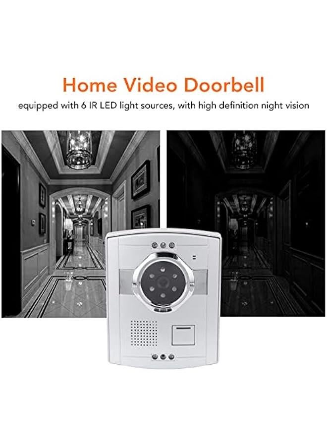 7in Home Video Doorbell Night High Resolution Wired Door Intercom, Clear Images, Two Way Intercom for Offices Villa - Image 2