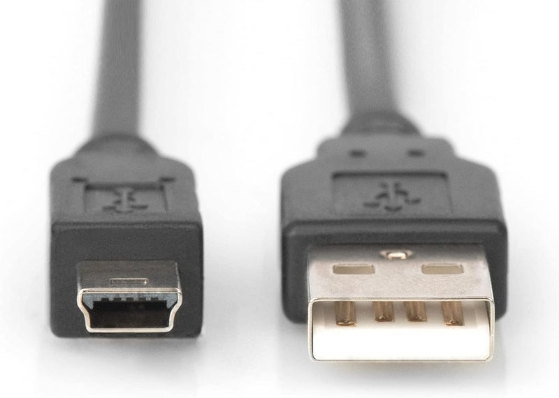 DIGITUS USB 2.0 connection cable, type A - mini B (5pin) M/M, 1.8m, USB 2.0 conform, bl - Image 5