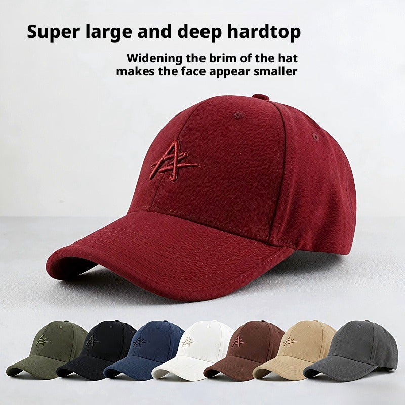Baseball Cap Korean Style Deep Brim Embroidery Letter Unisex - Image 1
