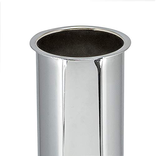 EZ-FLO 1-1/2 x 4 Inch 22-Gauge Steel Flanged Sink Tailpiece, Brass Plumbing Fitting, Chrome Finish, 35081 - Image 2