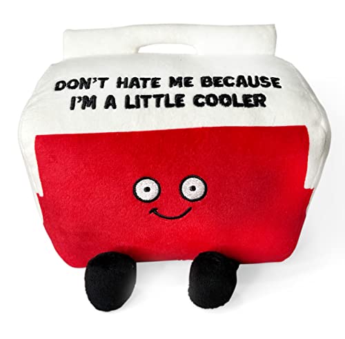 Punchkins Cooler Plushie Dont Hate Me Because Im A Little Cooler Funny Cooler Plush Gift for Friends Sassy Plush Toy for Gifting - Image 1
