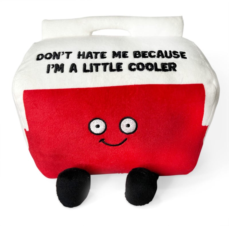 Punchkins Cooler Plushie Dont Hate Me Because Im A Little Cooler Funny Cooler Plush Gift for Friends Sassy Plush Toy for Gifting - Image 3