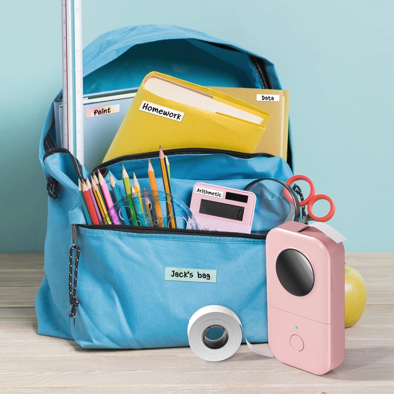 Phomemo Label Maker Machine, D30 Portable Handheld Bluetooth Mini Label Printer, Multiple Templates Smartphone Thermal Small Label Maker for Kids School Items, Classroom Teacher Supplies, Easy to Use - Image 3