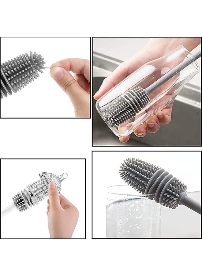Long Handle Silicone Cleaning Brush for Water Bottles, Vases, Containers and Glass - Image 5