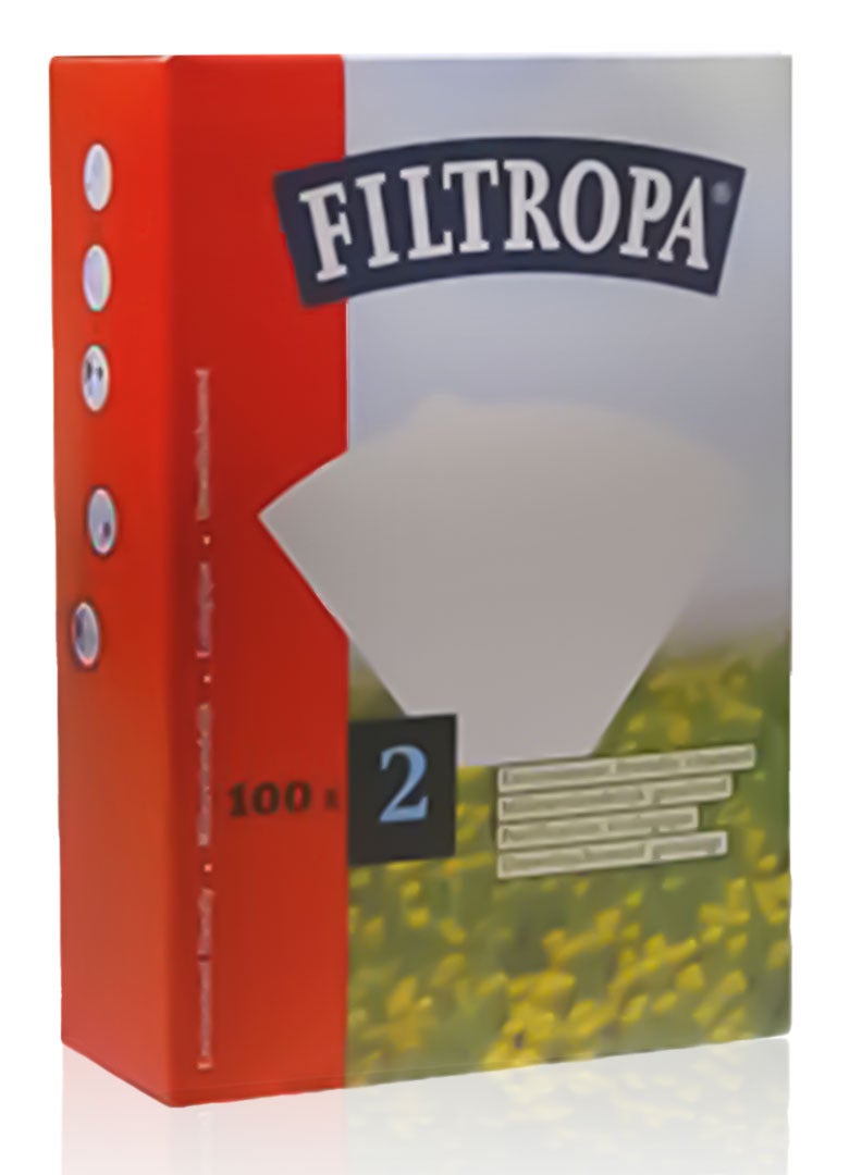 FILTROPA Coffee Filter White 100 Count Size 2