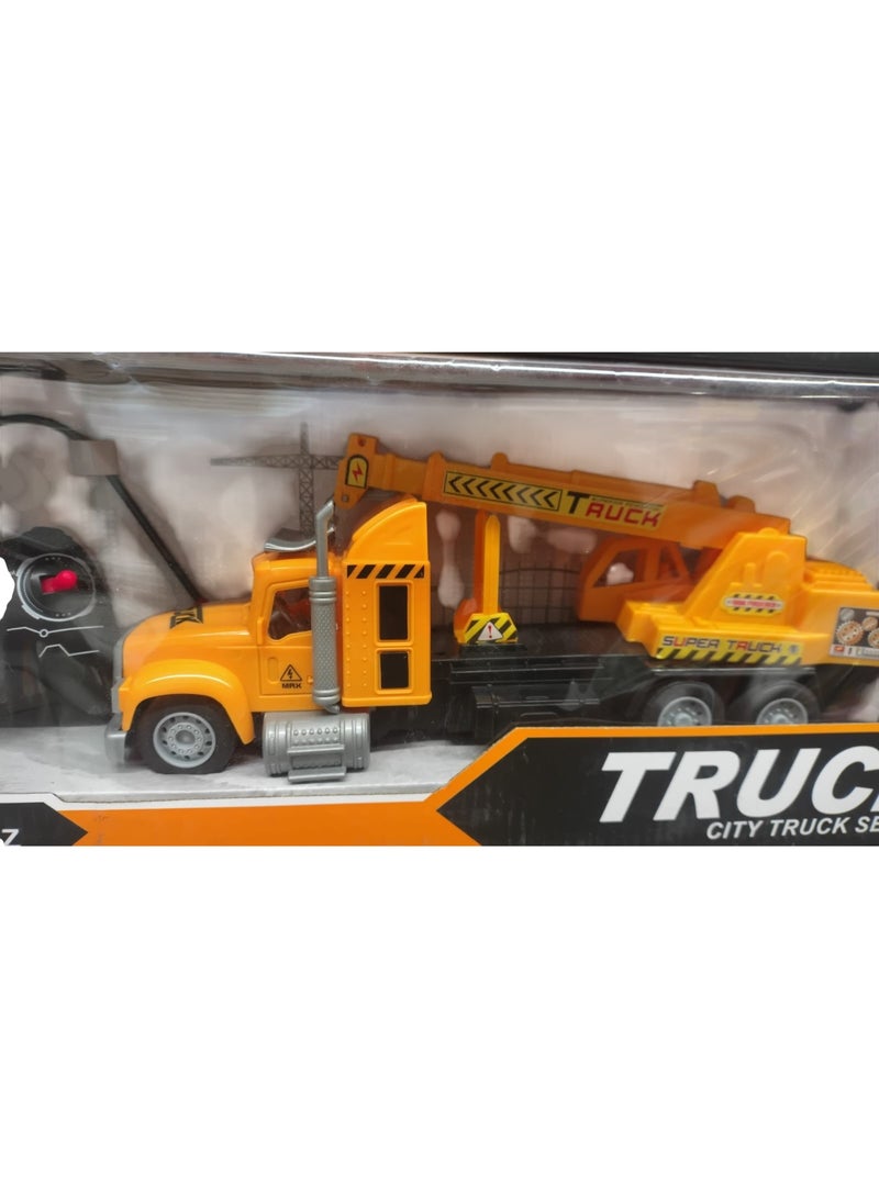 Toy Truck Roadside Assistance 1:10 Rope Brown For Boys and Girls