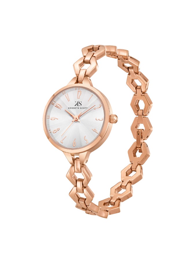 KENNETH SCOTT Women's Stainless Steel Analog Watch K23508-RBKS - 28 mm  - Image 2