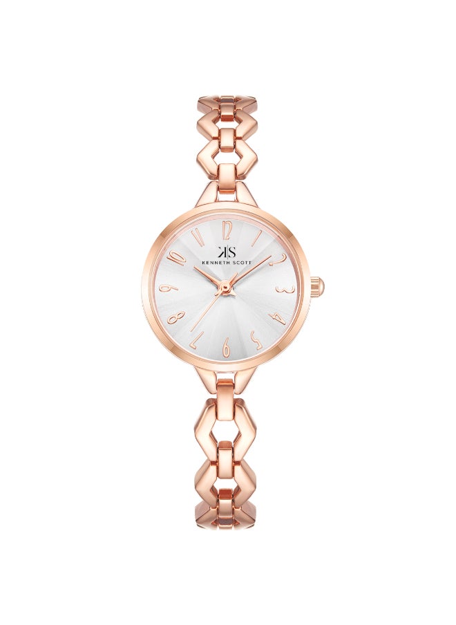 KENNETH SCOTT Women's Stainless Steel Analog Watch K23508-RBKS - 28 mm  - Image 1