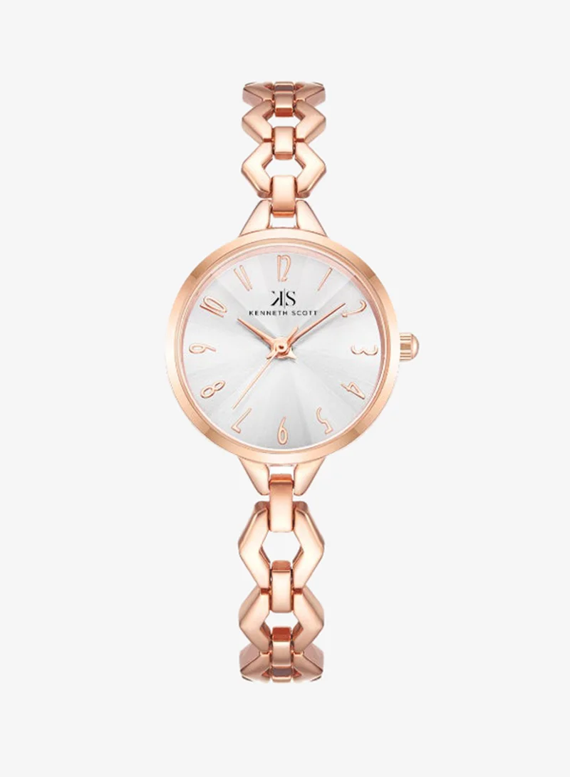 Kenneth Scott Women's Stainless Steel Analog Watch K23508-RBKS - 28 mm