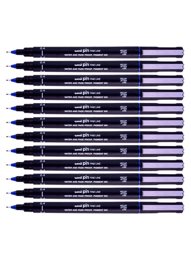 12-Piece Fineline Pen 0.4mm Tip Blue Ink - pzsku/ZC2C1BF3D7BCA3BB24CADZ/45/_/1655910632/751834c4-7c4f-41b7-868b-d67f47bf26d8