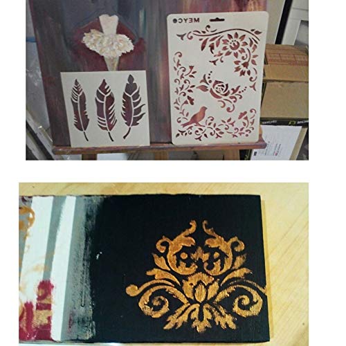 SLGIFT DIY Decorative Stencil Template for Painting on Walls Furniture Crafts (Bird Flower) - Image 5
