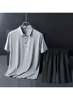 New Casual Thin Ice Silk Two-Piece Set