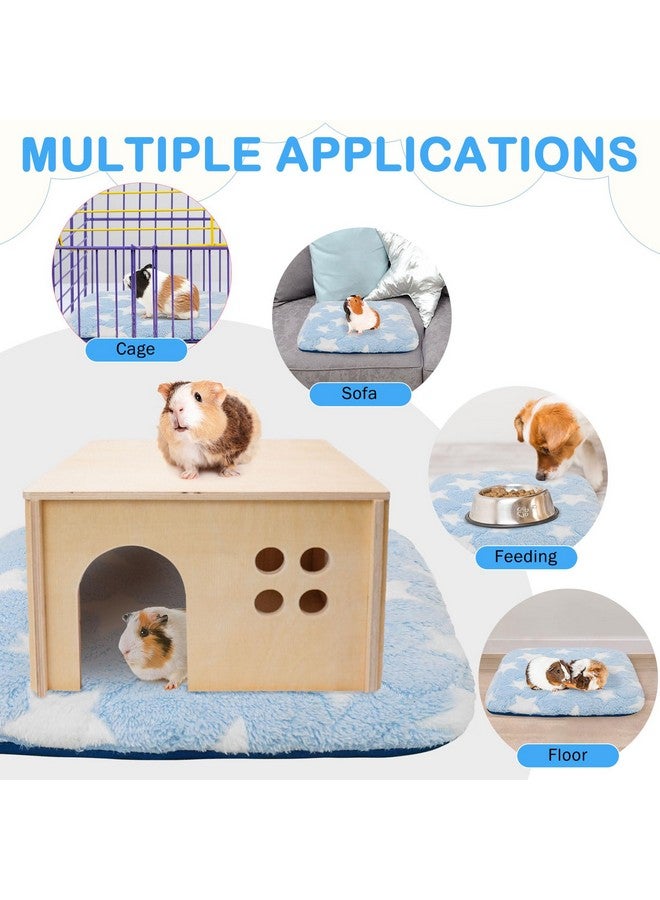 اتش او ام آي أم بي سرير خنزير غينيا من هومب، عبوتان، مقاوم للماء وقابل لإعادة الاستخدام، ووسادة تبول فائقة الامتصاص للأرانب والهامستر والفئران والقنفذ والشنشيلة، وبطانات قفص من الصوف قابلة للغسل 12 × 12 بوصة - Image 4