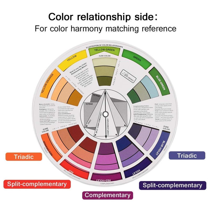SCHUBERT Color Chart to Guide The Beginner/Two Sided Chart Wheel with Indicator-5.5 inch 1pc - Image 3