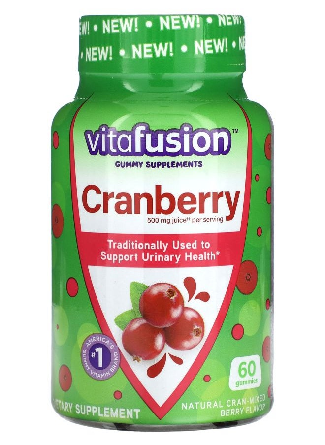 Vitafusion - Cranberry Cran-Mixed Berry 500 mg 60 Gummies (250 mg per Gummy) - Image 1